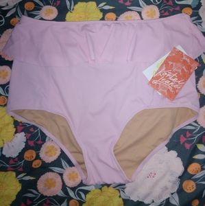 Kortni jeane dusted lilac ribbed peplum bottoms